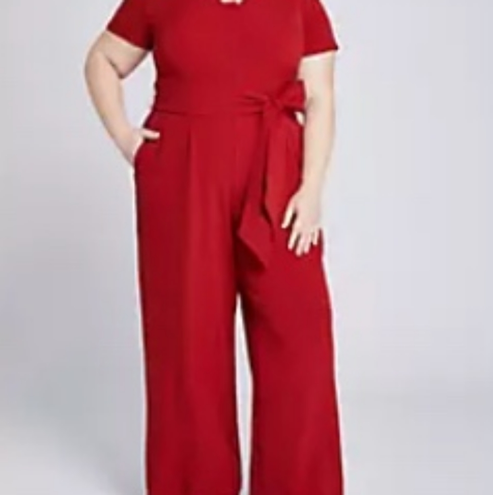 Lane Bryant NWT Button-Front Jumpsuit